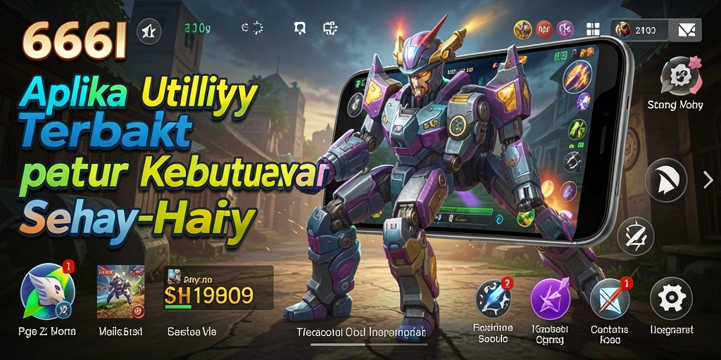 Tampilan antarmuka utama aplikasi Utility 666I yang user-friendly.