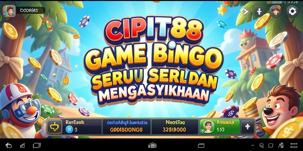 Tampilan gameplay seru CIPIT88 dengan tema Bingo yang menarik.