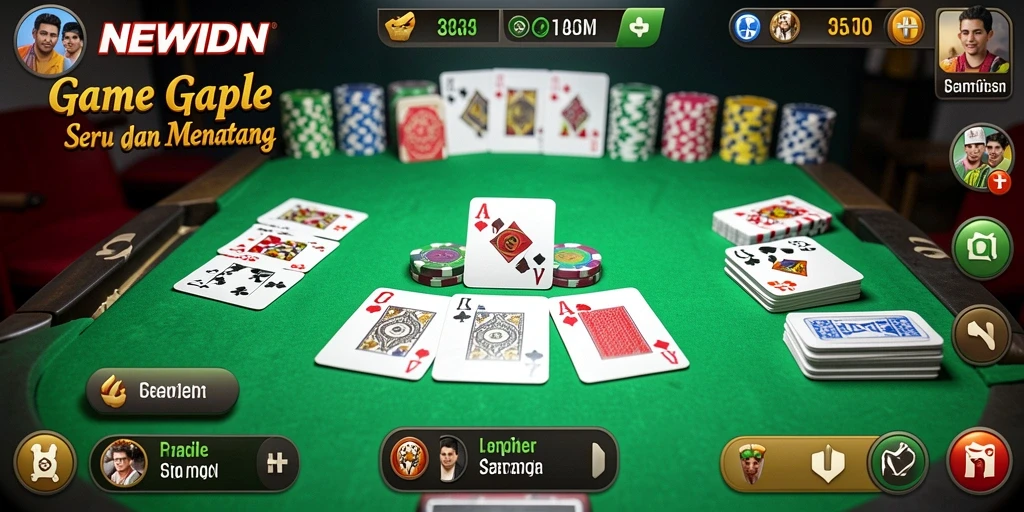 Screenshot gameplay NEWIDN menampilkan keseruan bermain Gaple.