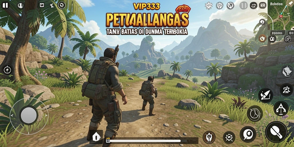 Screenshot gameplay menampilkan petualangan seru di dunia terbuka.